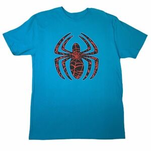 Spiderman Marvel T-Shirt Blue Large NWT